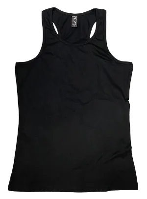 4165 - BLACK - Women's Racerback Tank Top DTG Ready To Print - Straight Bottom