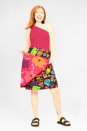 Aluula Long Reversible Button Skirt