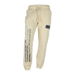 Diego Venturino Elegant Beige Cotton Tracksuit Trousers